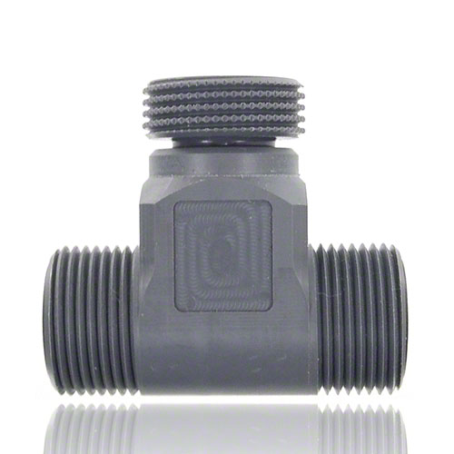 Nadelventil aus PVC C mit Au&szlig;engewinde