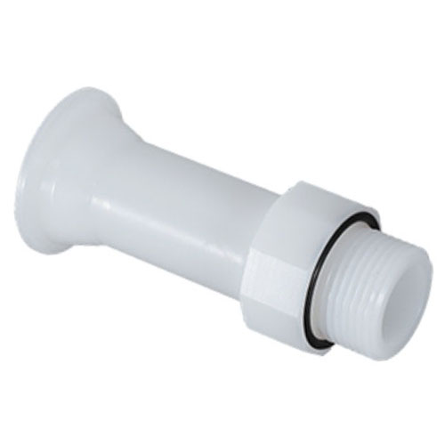 PE-natur Gewindenippel mit ClampCon-Flanschstutzen, FDA, O-Ring EPDM